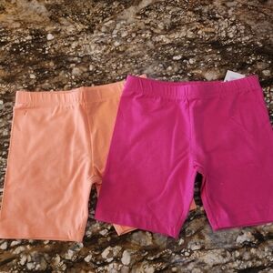 The Children's Place Peach and Hot Pink Girls' Bike Shorts